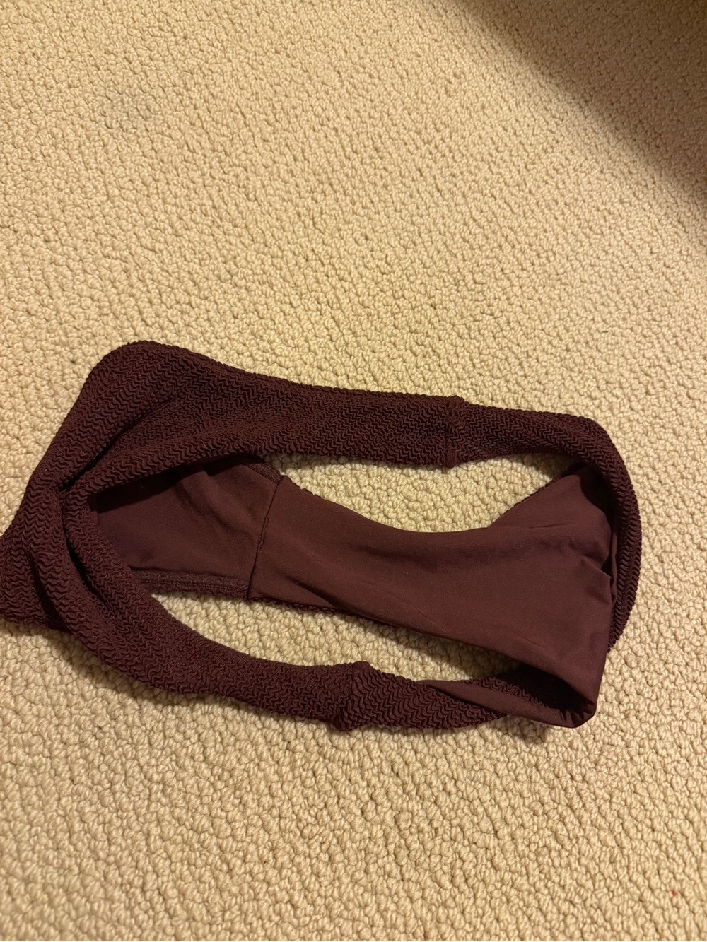 Monday Swimwear Bikini Set Byron Bottom Brown Crinkle - Picture 4 of 6